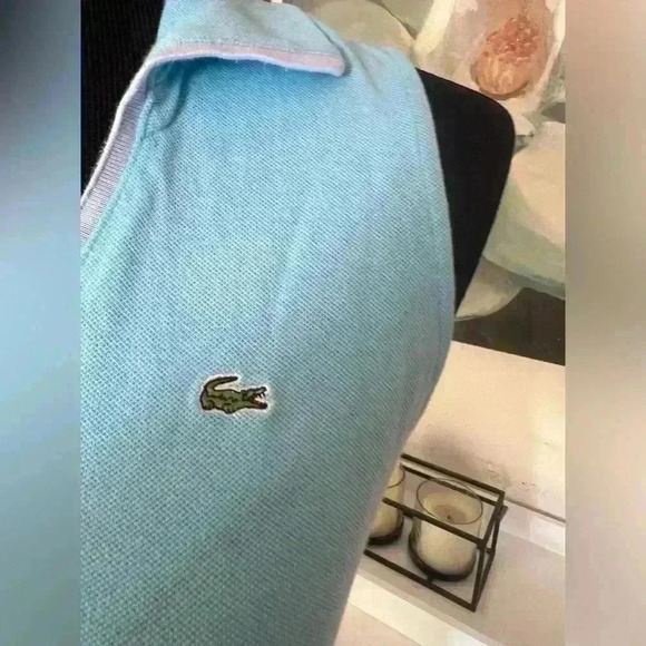 Lacoste Vintage 90’s Light Blue Polo Dress European Size 40 - Picture 4 of 5